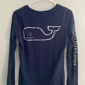 navy blue Vineyard vines long sleeve